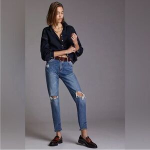 PILCRO Jean The Heritage Boyfriend Distressed Anthropologie Size 27